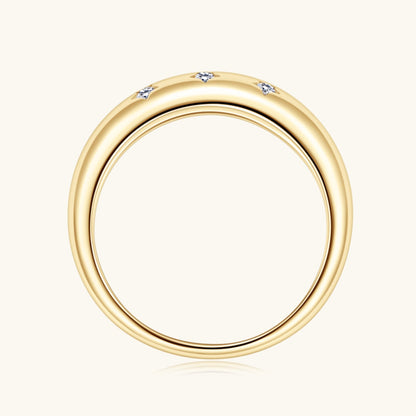 Pure Sterling Silver Inlaid Sparkala™ Star Ring