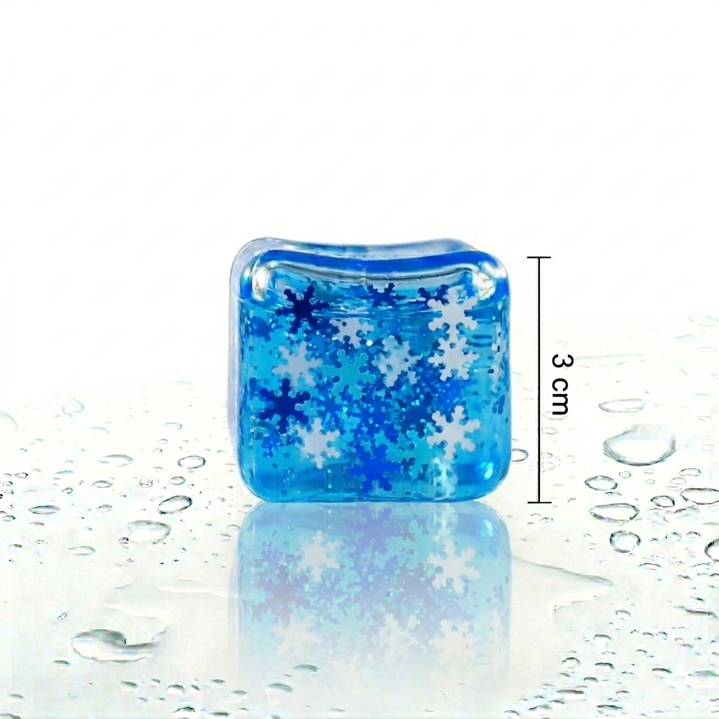 Sugar Snowflake Maltose Squish Squeeze Sensory Cubes Ultra-Satisfying Slow Rise TPR Toys