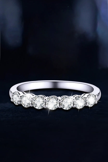 Can't Stop Your Shine 7 Stone Sparkala™ Ring (Platinum Over Pure Sterling Silver)
