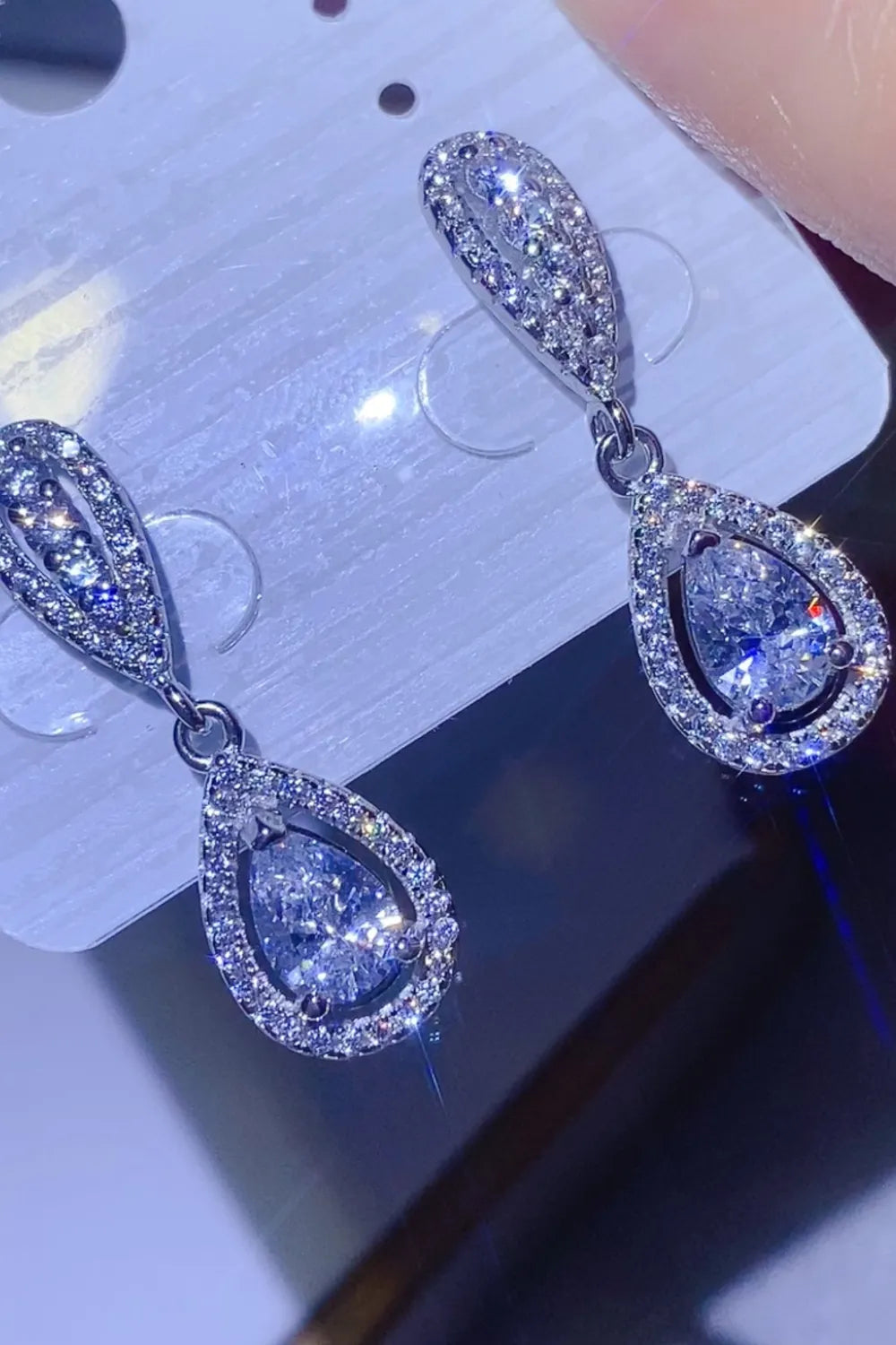 2 Carat Sparkala™ 925 Sterling Silver Teardrop Earrings