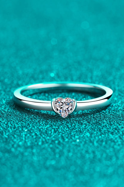 Heart-Shaped Sparkala™ Solitaire Ring