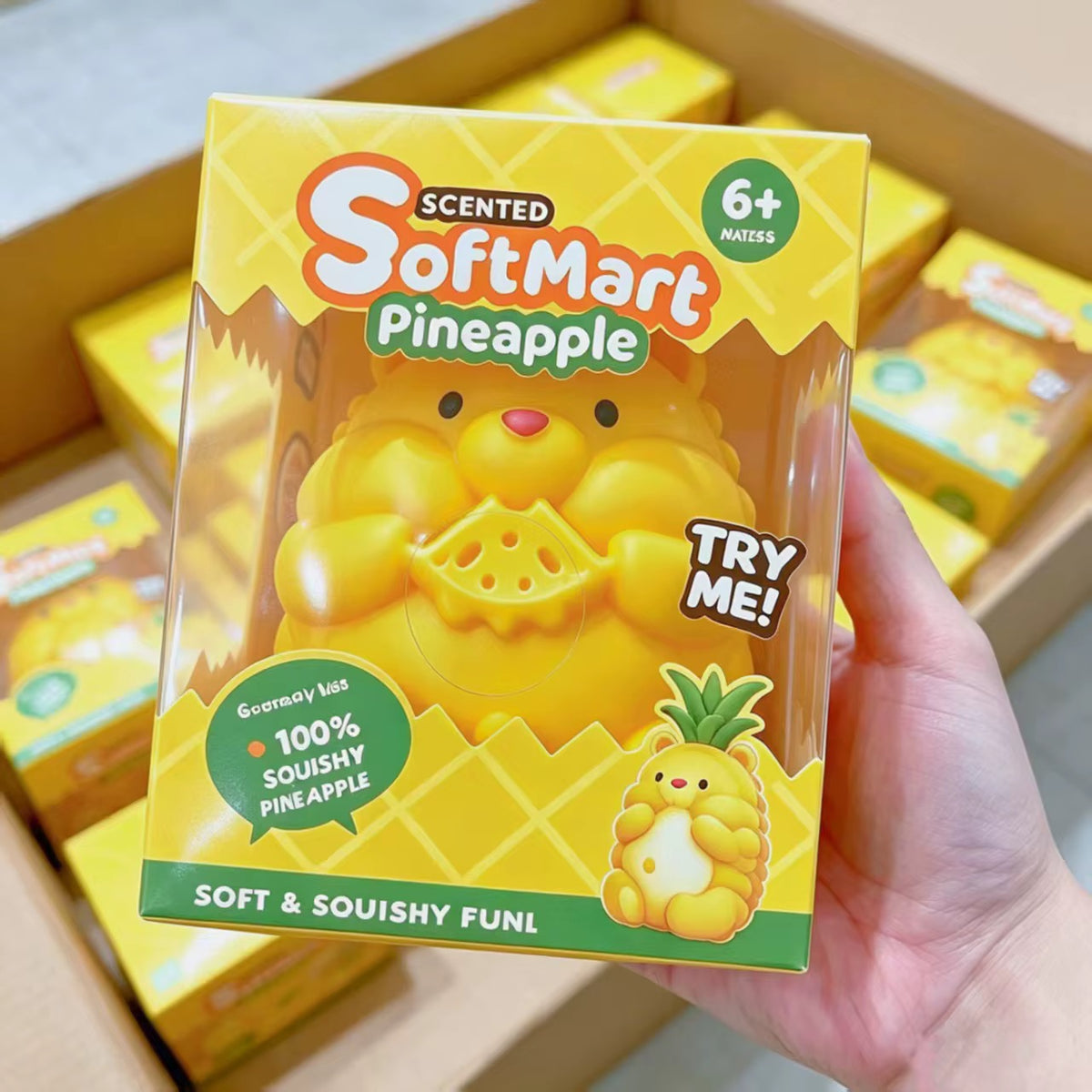 Jumbo Pineapple Hamster Squishy Toy – TPR Dough Filled Sensory Fidget & Squeeze Stress Relief (18cm)