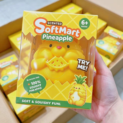 Jumbo Pineapple Hamster Squishy Toy – TPR Dough Filled Sensory Fidget & Squeeze Stress Relief (18cm)