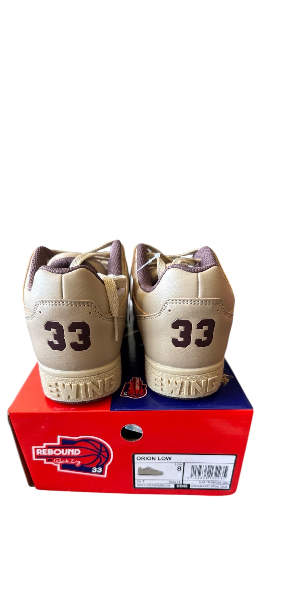 Ewing Athletics Orion Low - Irish Cream/Maroon - Men’s - Brand New in Box