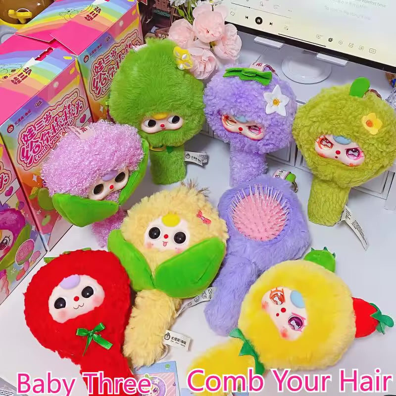 Baby Three "Comb Your Hair" Series – Plush Hairbrush Blind Box