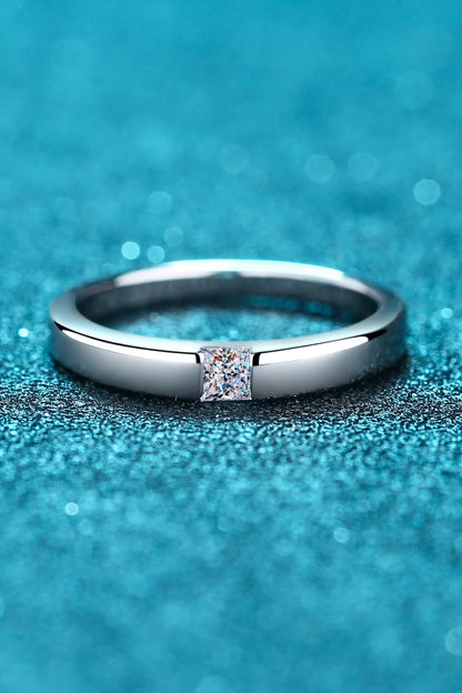 Inlaid Sparkala™ Rhodium-Plated Ring