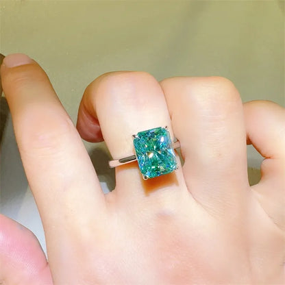 2 Carat 925 Sterling Silver Sparkala™ Rectangle Shape Ring