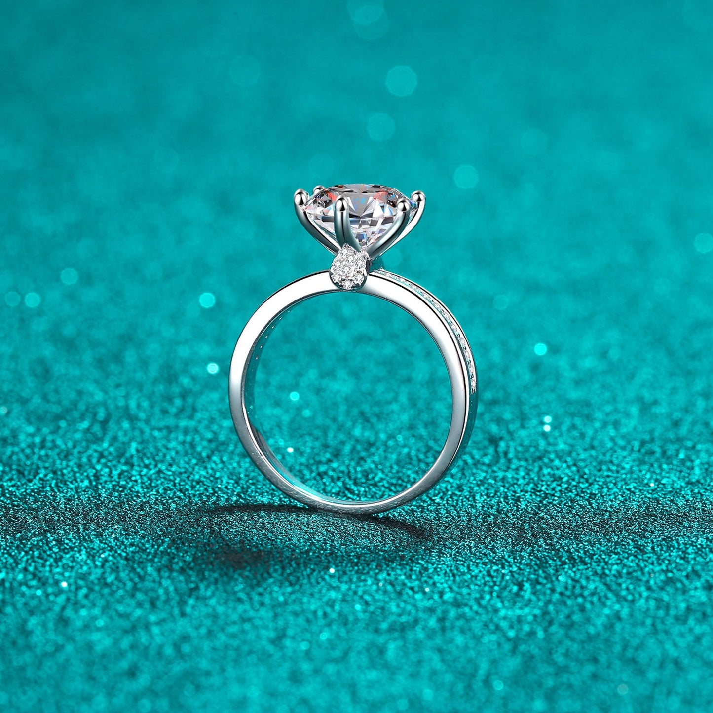 3 Carat Brilliant Round Cut Sparkala™ Pure Sterling Silver Ring