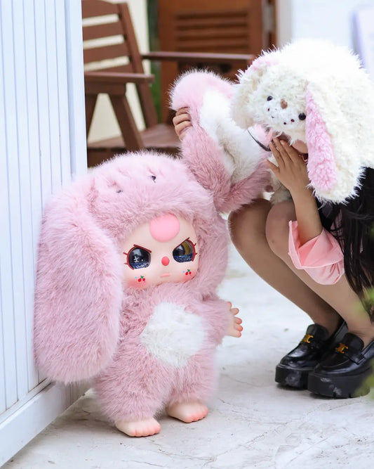 BABY THREE 1000% Big Baby Pink Bunny Confirmed Authentic Art Toy