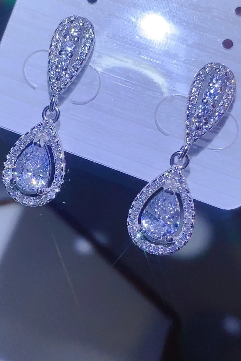2 Carat Sparkala™ 925 Sterling Silver Teardrop Earrings