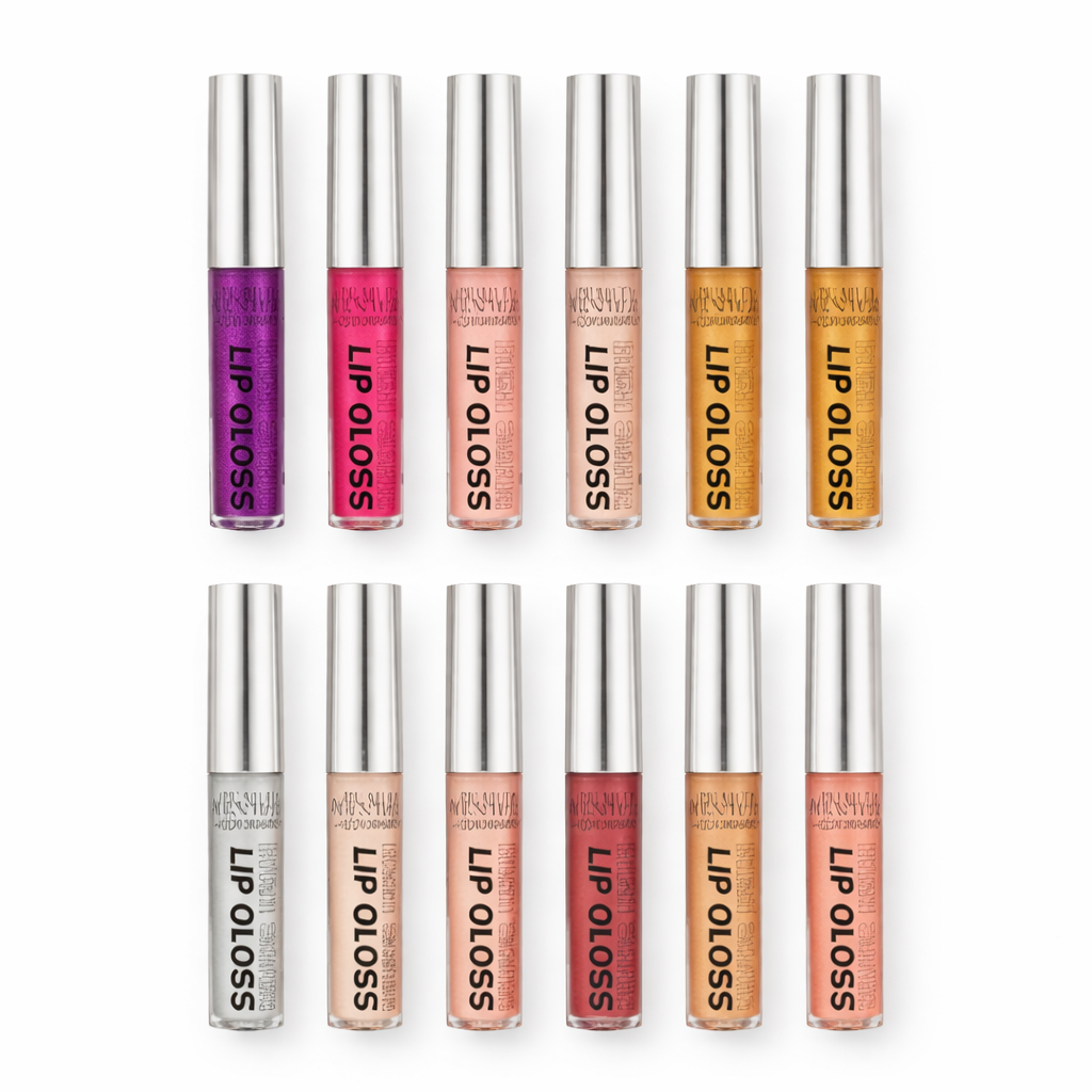 High Shine 10 Piece Lip Gloss Set - Nude