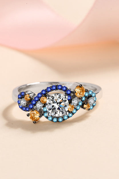 Sparkala™ Contrast 925 Sterling Silver Ring