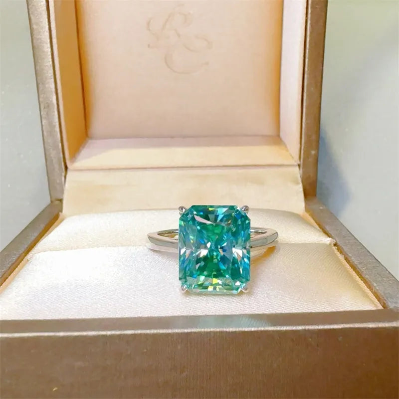 2 Carat 925 Sterling Silver Sparkala™ Rectangle Shape Ring