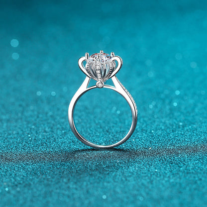1 Carat Brilliant Round Cut Sparkala™ Pure Sterling Silver Ring