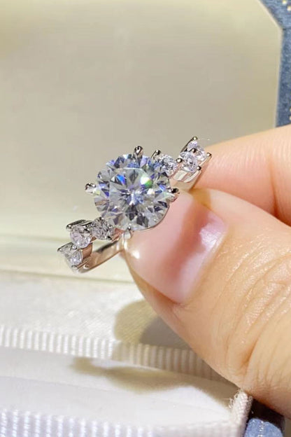 2 Carat Brilliant Round Cut Sparkala™ Platinum Over Pure Sterling Silver Ring