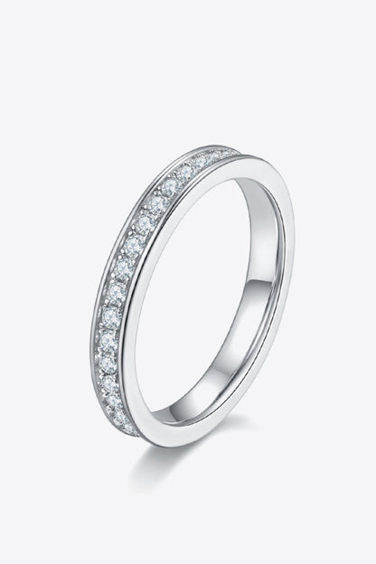 Unexplained Words Sparkala™ Eternity Ring (Platinum Over Pure Sterling Silver)