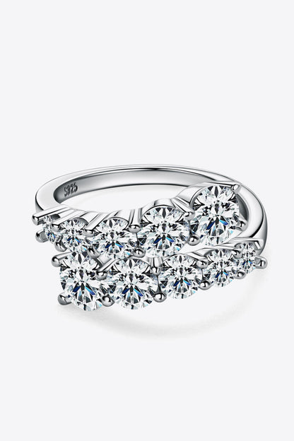 Multistone Sparkala™ Platinum or 18k Gold Over Pure Sterling Silver Ring