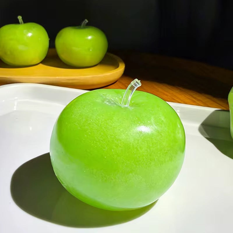 Green Apple Slushy Stress Ball – Moldable Ice Sand ASMR Squishy Fidget Toy for Anxiety & Focus, Silky TPR Crunchy Sound Squeeze Ball