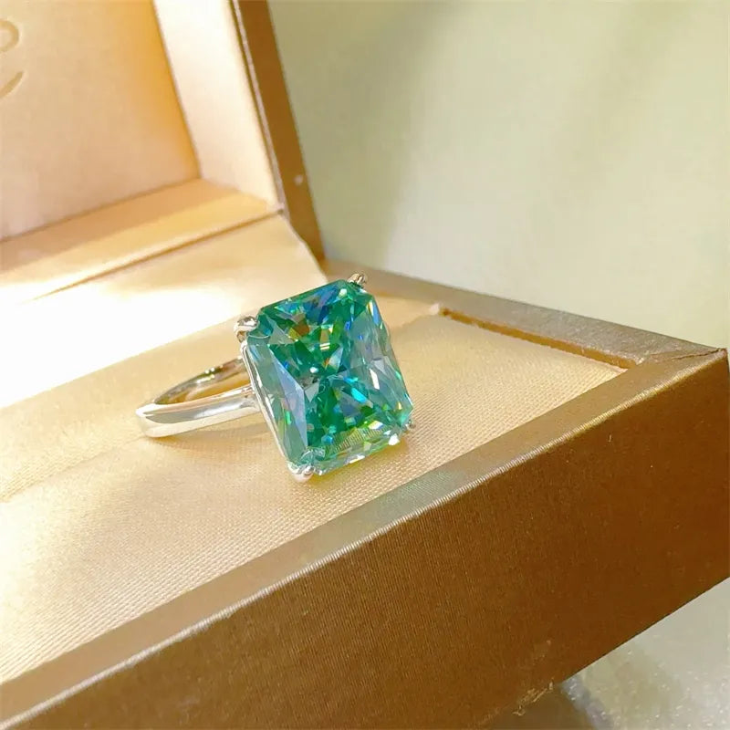 2 Carat 925 Sterling Silver Sparkala™ Rectangle Shape Ring