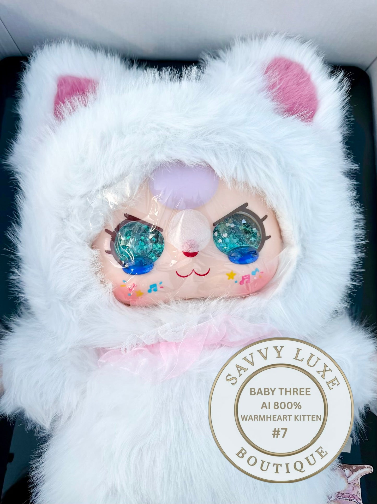 Baby Three Ai 800% Warmheart Kitten Plush - Various Eye Styles, Expressions & Accessories