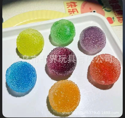 CRUNCHY Slushy Waxberry Fidget Toy - 4cm Sensory Squishy Squeeze Balls
