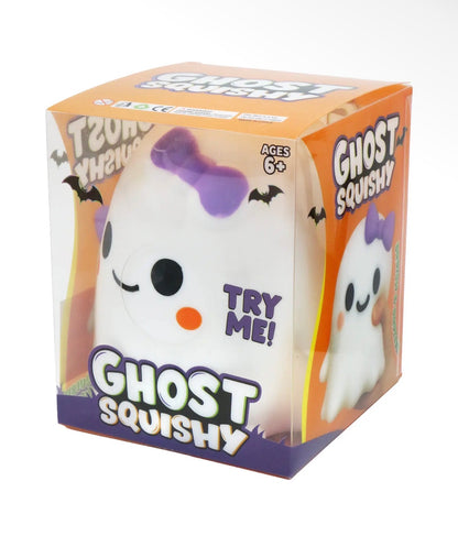 6” Giant Jumbo Cute Ghost Squishy Toy | Flour-Filled Sensory Fidget Relief