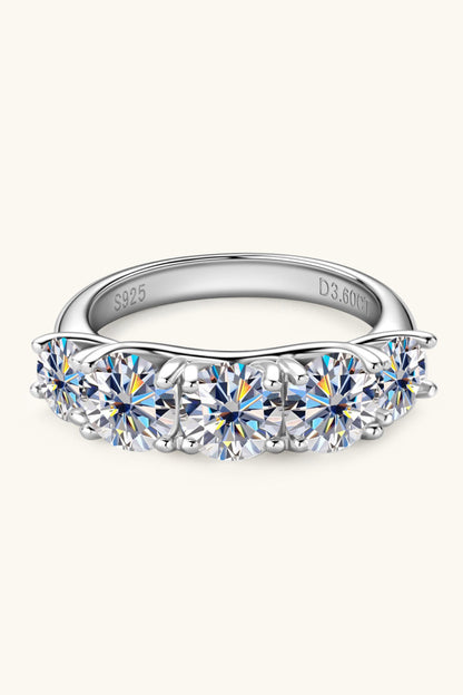 1 Carat Sparkala™ Platinum Over Pure Sterling Silver Half-Eternity Ring