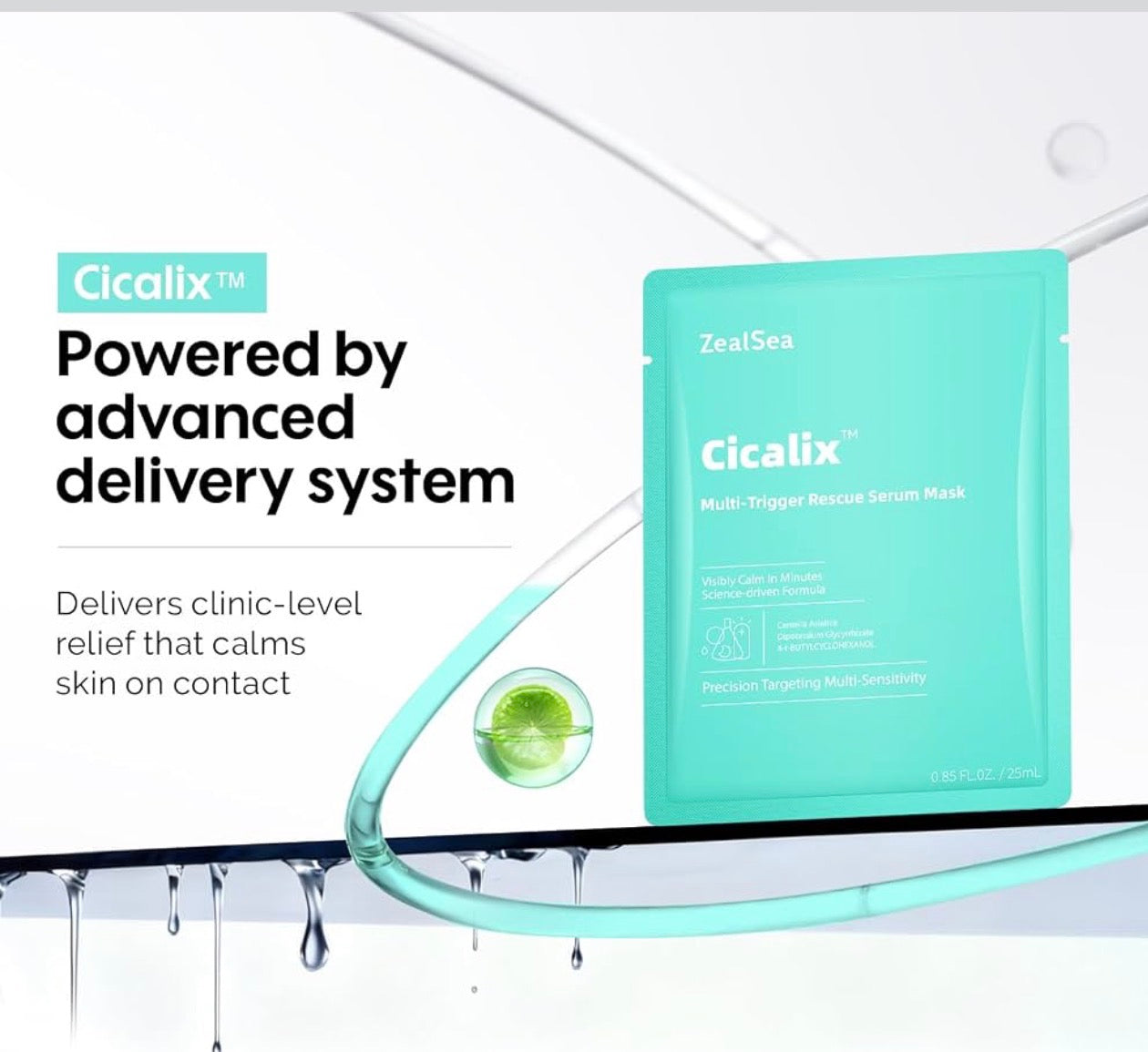 ZealSea Rescue & Repair Duo Facial Mask Set (8 Pack, 4+4) – Cicalix Soothing Rescue Serum Mask & Ceramidbar Skin Barrier Reset Mask – Hydrating, Plumping, Anti-Aging Clinic-Grade Derm Solution