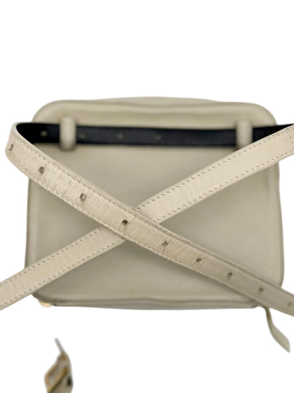 Yves Saint Laurent YSL Vicky Monogram Camera Bag in Crema Soft Lambskin Leather with Gold Hardware - AUTHENTIC