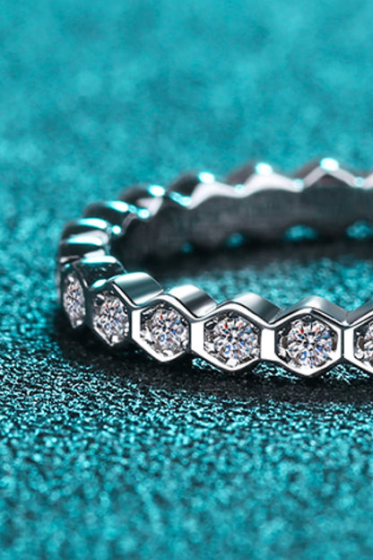 Sparkala™ 925 Rhodium Over Pure Sterling Silver Eternity Ring