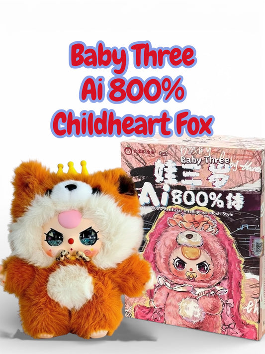 Baby Three Ai 800% Orange Childheart Fox Plush - Various Eye Styles, Expressions & Accessories