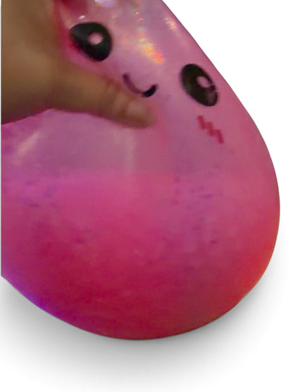 Mega 25cm Unicorn Light-Up Dumpling Squishy Fidget Toy – Mystery Color