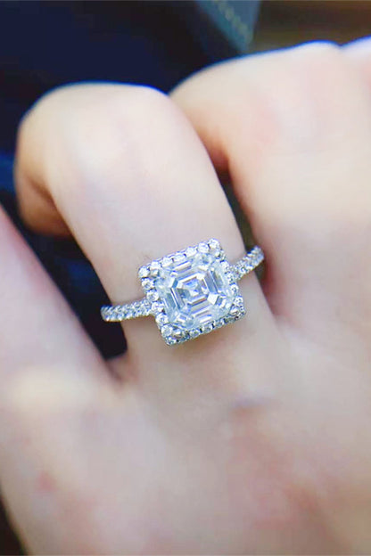 2 Carat Sparkala™ Platinum Over Pure Sterling Silver Ring