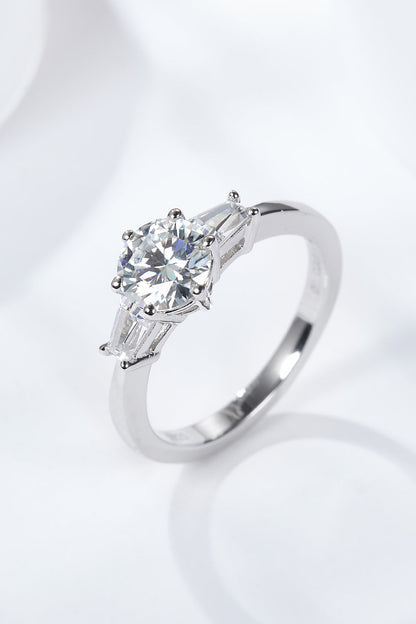 Loyal Love 1 Carat Brilliant Round Cut Sparkala™ Ring (Platinum Over Pure Sterling Silver)