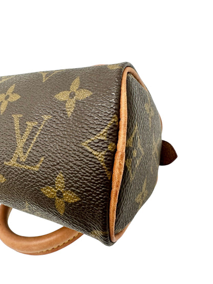 Louis Vuitton Nano Speedy Monogram Canvas with Strap – Excellent Condition