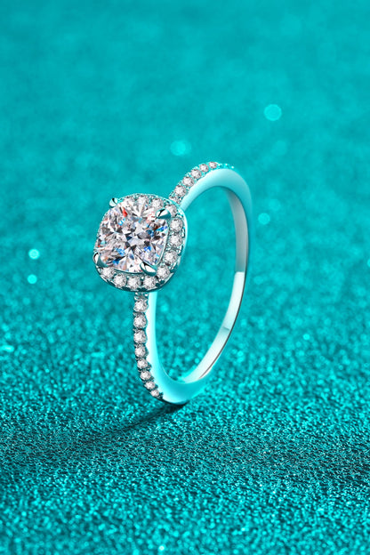 1 Carat Sparkala™ 925 Sterling Silver Halo Ring