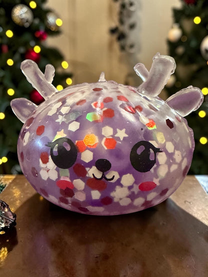 Christmas Reindeer Dumpling Mini 5cm Mystery Boba Gel Balls Squishy Fidget Toy