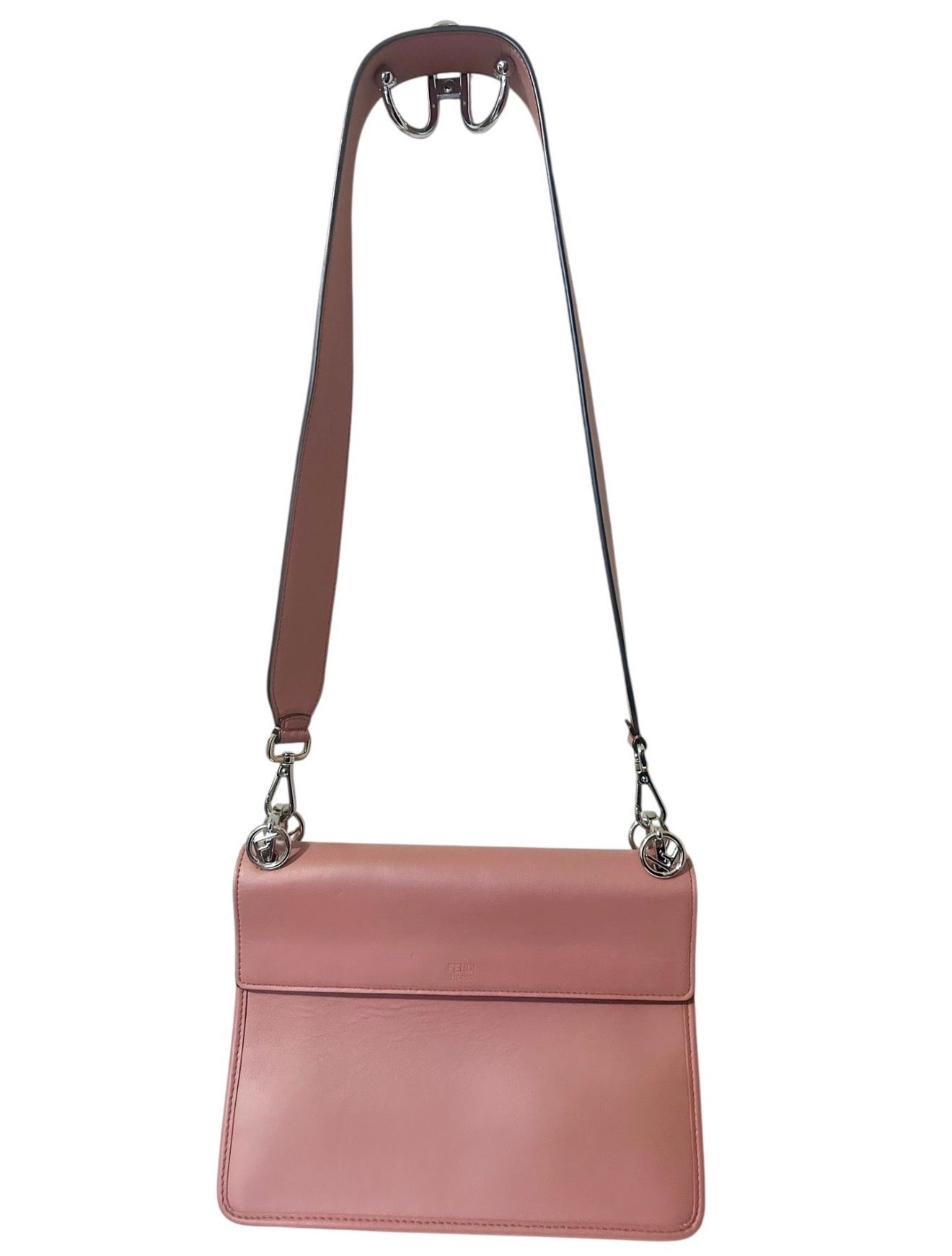 Fendi Kan Pink Calfskin Shoulder Bag - Certified Authentic - Excellent Condition