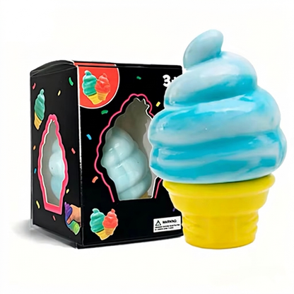 Ice Cream Cone Squeeze Toy, Slow Rising Sensory Fidget Toy for Stress & Anxiety Relief