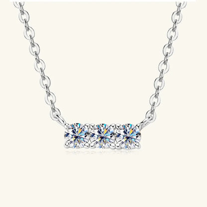 925 Sterling Silver Inlaid Sparkala™ Bar Necklace