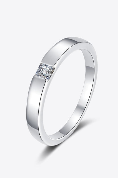 Inlaid Sparkala™ Rhodium-Plated Ring