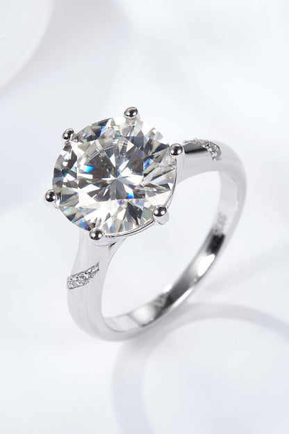 5 Carat Brilliant Round Cut Sparkala™ Solitaire Ring (Platinum Over Pure Sterling Silver)