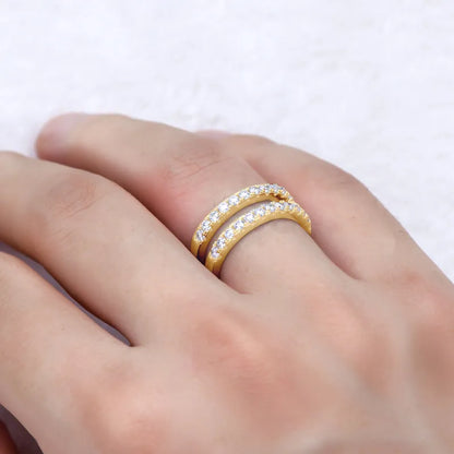 925 Sterling Silver Sparkala™ Double Layered Ring