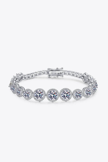 10.4 Carat Brilliant Round Cut Sparkala™ Tennis Bracelet (Rhodium Over Pure Sterling Silver)