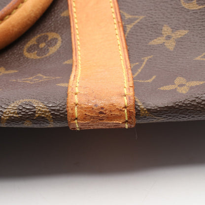 Louis Vuitton Monogram Keepall 55 Bandoulière Boston Travel Bag – Vintage Canvas & Vachetta Leather