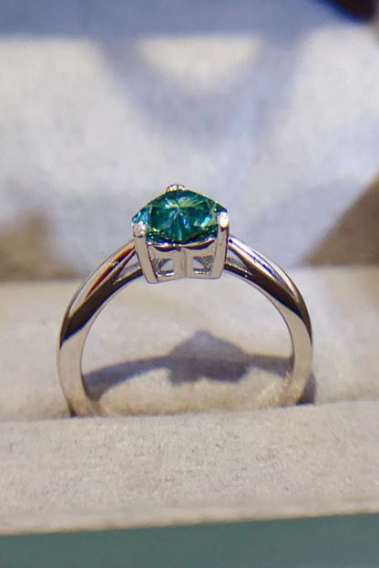1 Carat Sparkala™ Heart Platinum Over Pure Sterling Silver Ring
