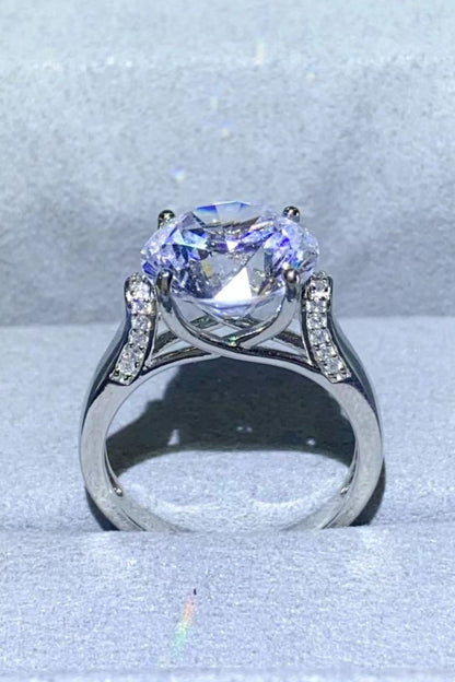 5 Carat Brilliant Round Cut Sparkala™ Platinum-Plated Ring