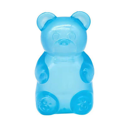 Gummy Bear Sugar Squishy Toy, Ultra-Stretch Clear TPE Sensory Stress Relief Toy, Translucent Jelly Bear Fidget 3”
