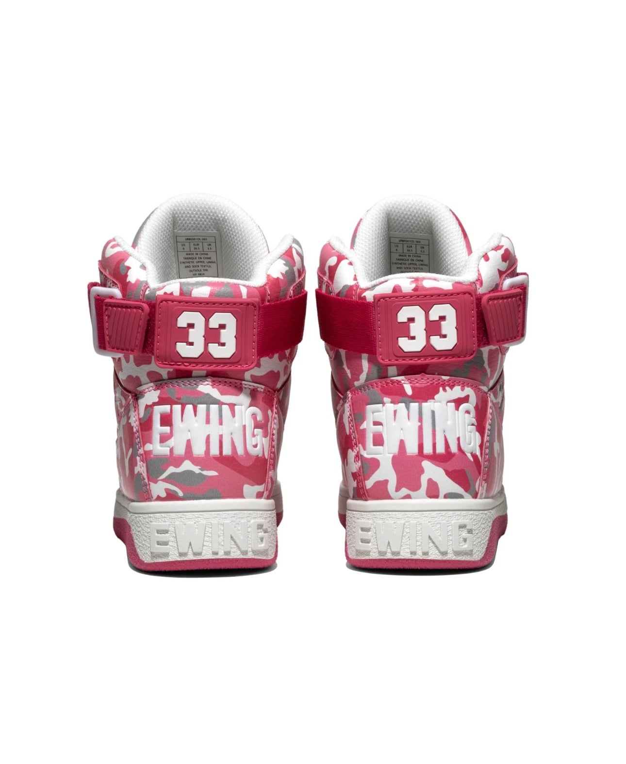 Ewing Athletics 33 Orion Strap High-Top Sneakers – Women’s "Pink Camo" Edition