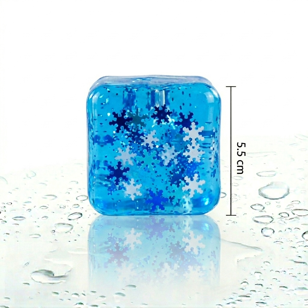 Sugar Snowflake Maltose Squish Squeeze Sensory Cubes Ultra-Satisfying Slow Rise TPR Toys